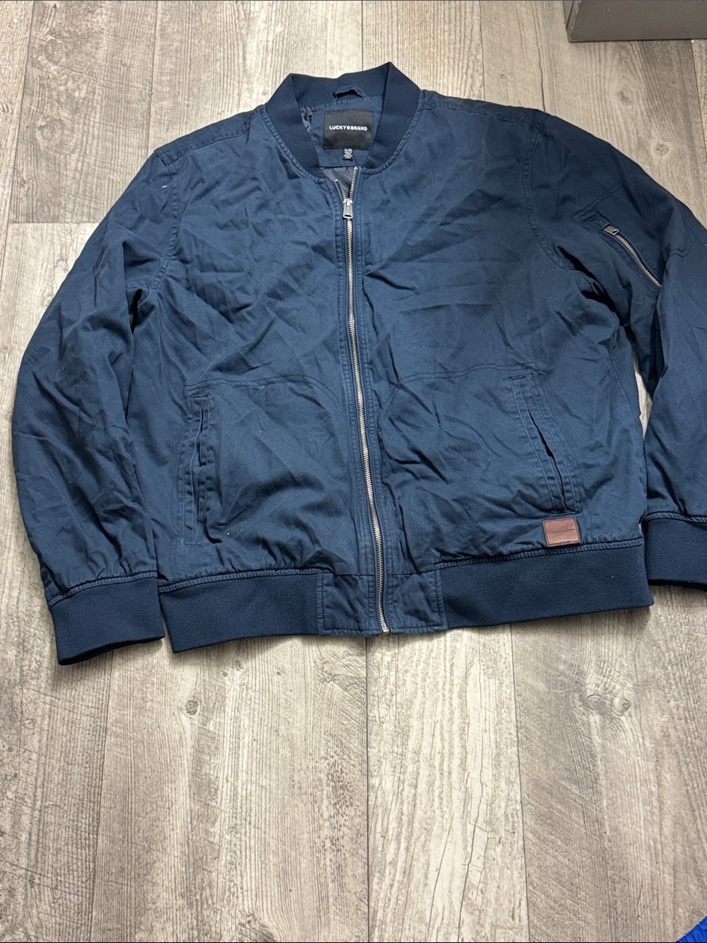 Lucky Brand Men's Navy Bomber Jacket